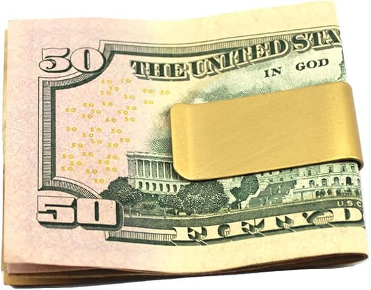 Metal Brass Money Cash Clip 2-Pack