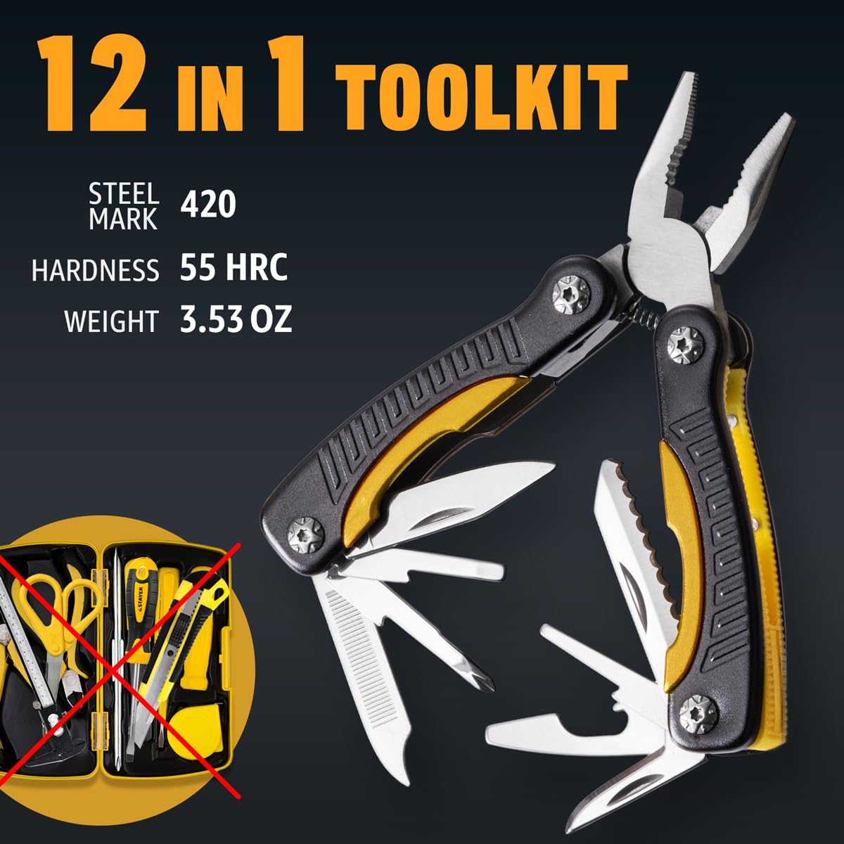 Mini Multitool Knife 12-in-1 Pocket Tool