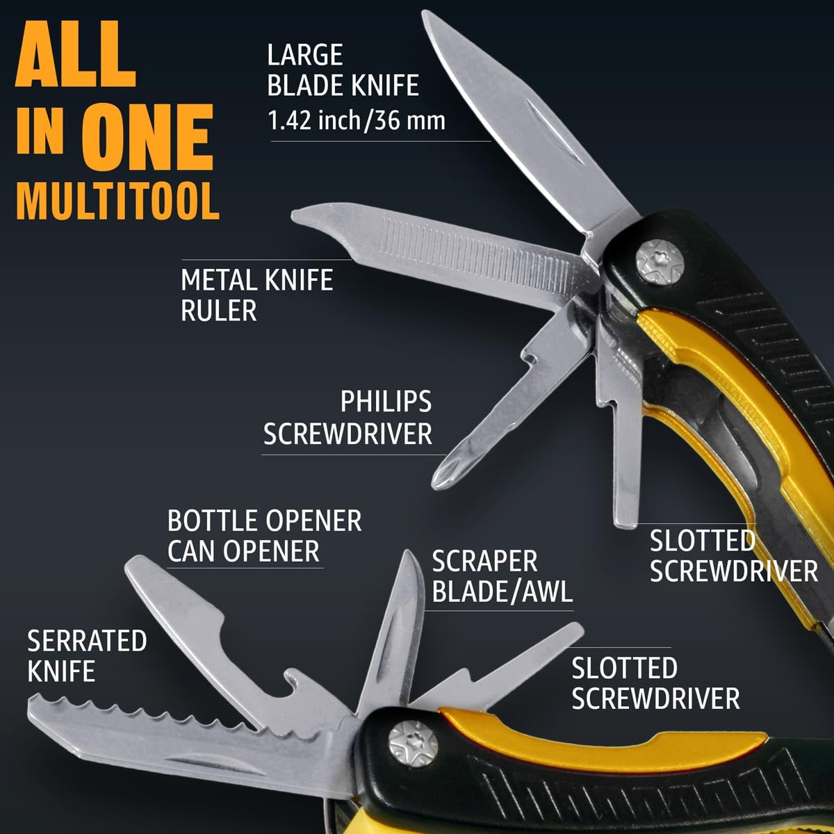 Mini Multitool Knife 12-in-1 Pocket Tool