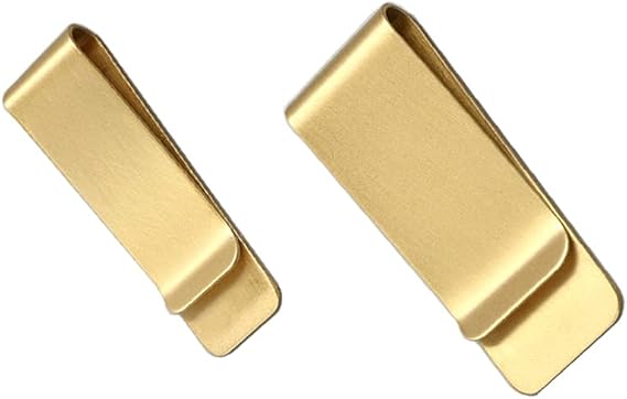 Metal Brass Money Cash Clip 2-Pack