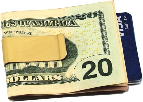Metal Brass Money Cash Clip 2-Pack