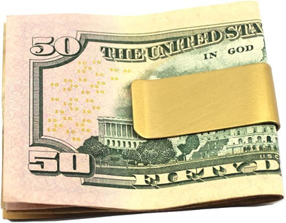 Metal Brass Money Cash Clip 2-Pack