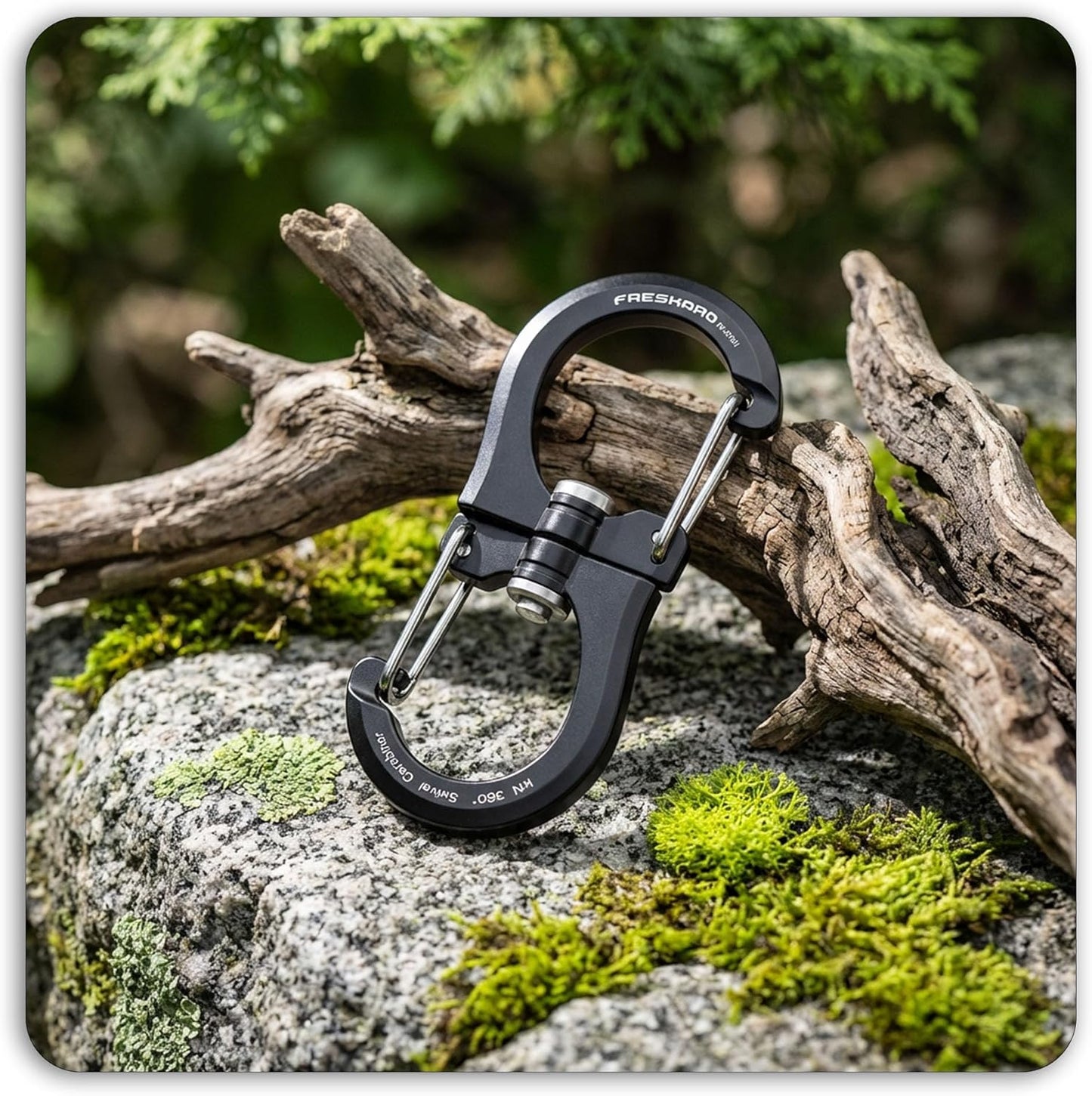 FresKaro Double-Ended Wiregate Carabiner Clip