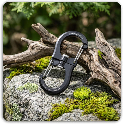 FresKaro Double-Ended Wiregate Carabiner Clip