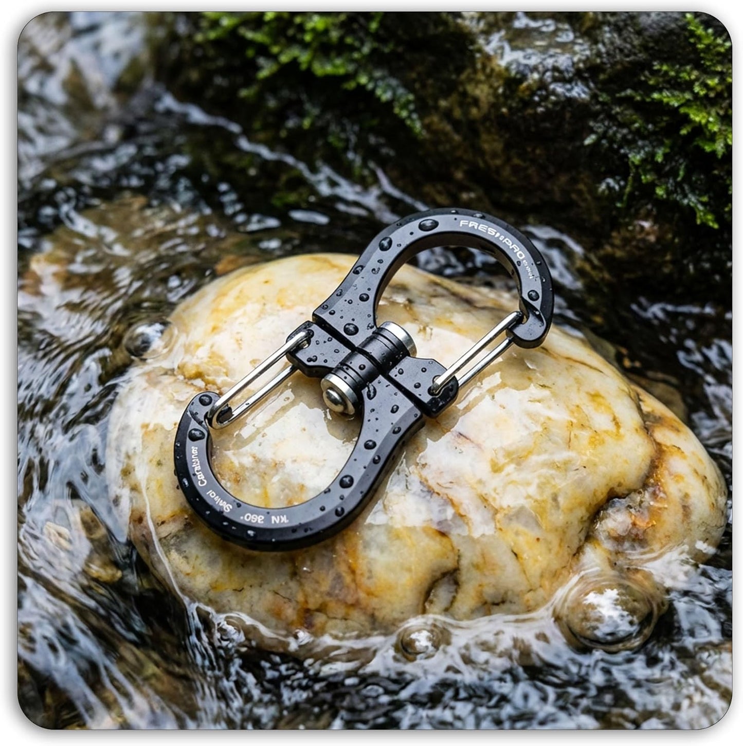 FresKaro Double-Ended Wiregate Carabiner Clip