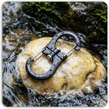 FresKaro Double-Ended Wiregate Carabiner Clip