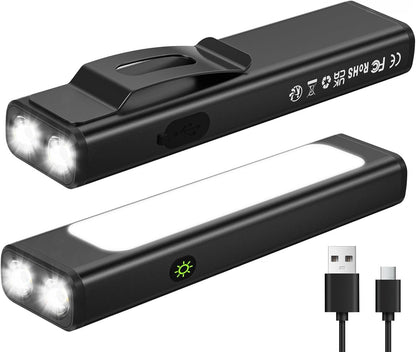 Rechargeable Small EDC Flashlight 2-Pack