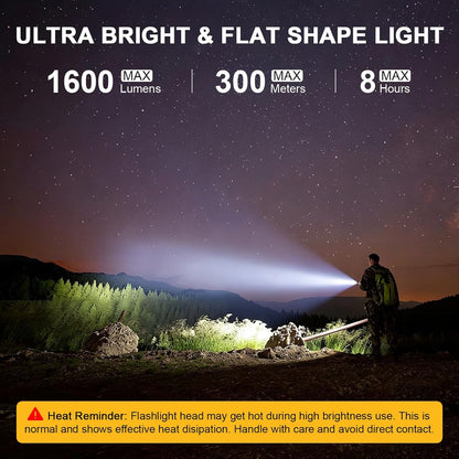 Rechargeable Small EDC Flashlight 2-Pack