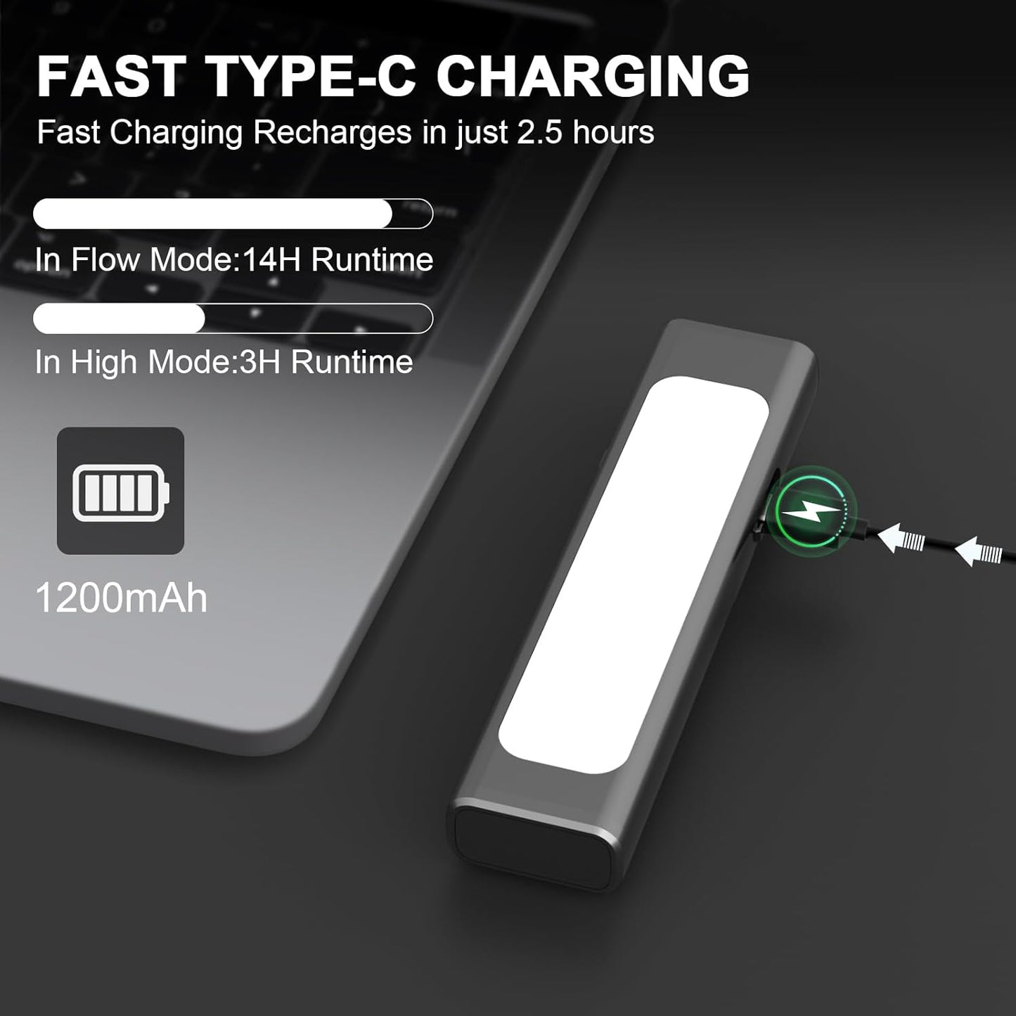 Rechargeable Small EDC Flashlight 2-Pack