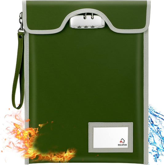 Fireproof Document Safe Bag with Lock