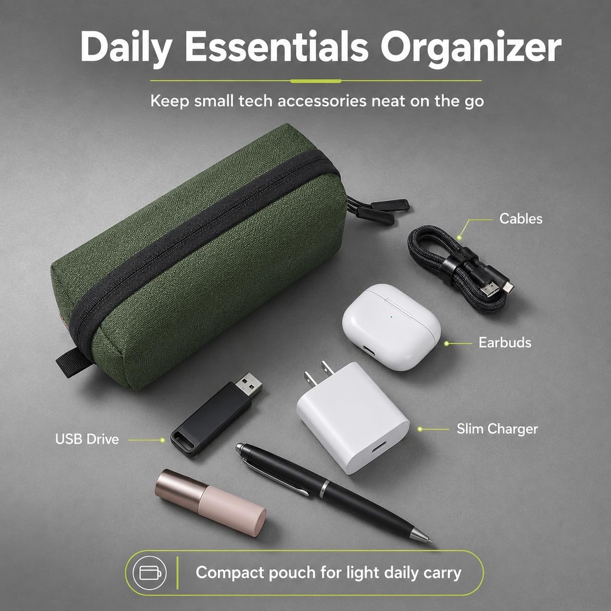 SIMTOP Small Tech Case Organizer