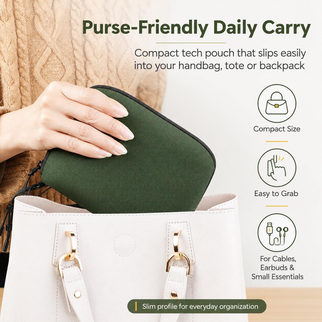 SIMTOP Small Tech Case Organizer