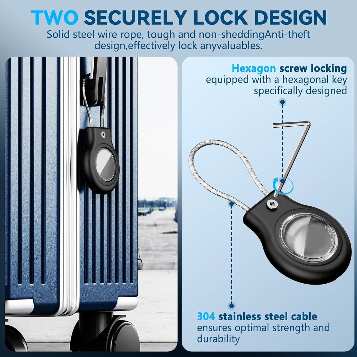 4-Pack Waterproof AirTag Holder