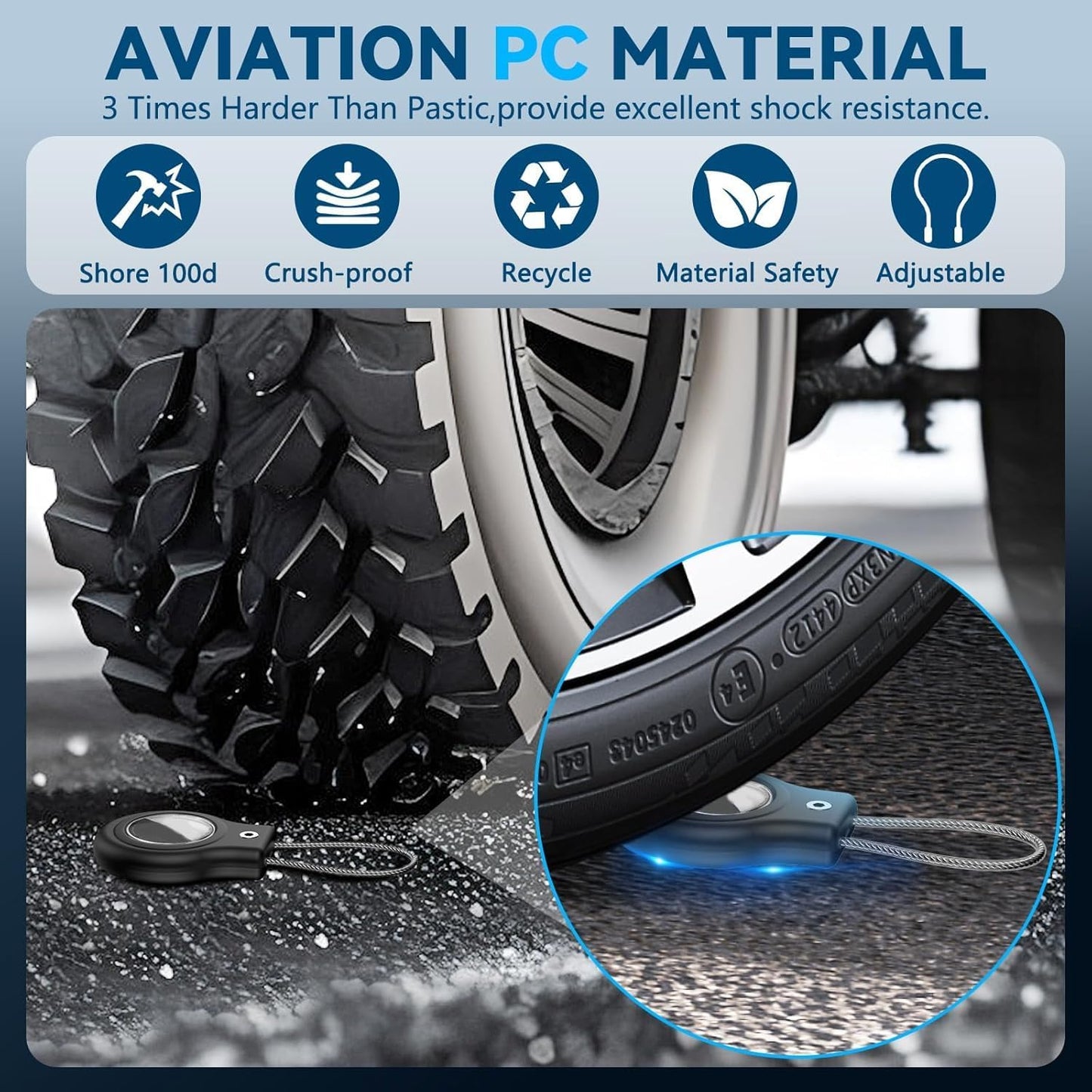 4-Pack Waterproof AirTag Holder